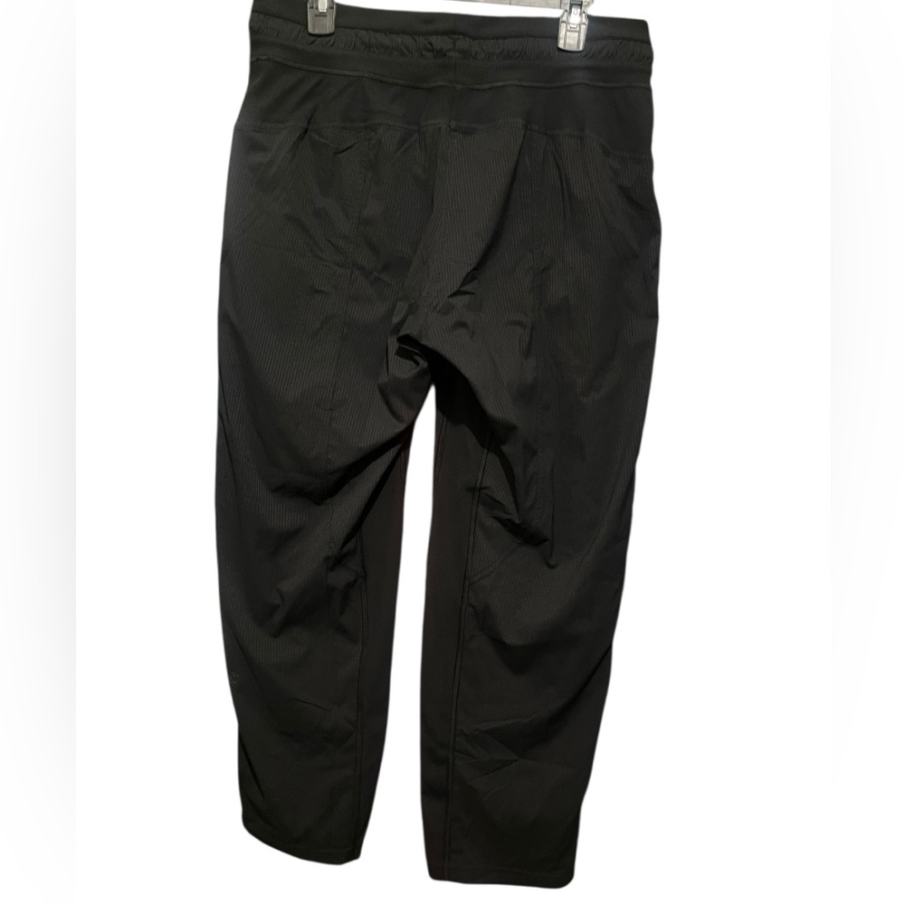 Lululemon Dance Studio Crop Pants MR Black Swift Fabric Drawstring Waist - Picture 9 of 11